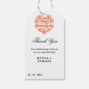 Etiqueta Para Presente Presente de Agradecimento Branco Elegante