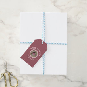 ETIQUETA PARA PRESENTE PRESENTE DE ANIVERSÁRIO PARA MÃE, PAI, MARIDO, MUL