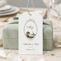 Presente de Casamento Monograma País Francês Vinta