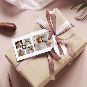 Etiqueta Para Presente Presente de Fotografia da Família Personalizada d