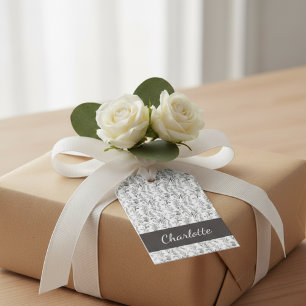 Etiqueta Para Presente Presente de Monograma com Nome Personalizado em To