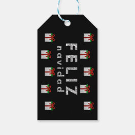 Etiqueta Para Presente Presente de Natal com Glitter