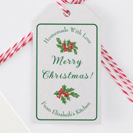 Etiqueta Para Presente Presente de Natal Editável de Panificação de Féria