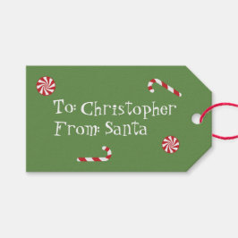 Etiqueta Para Presente Presente Personalizado De Papais noeis Doces De Na