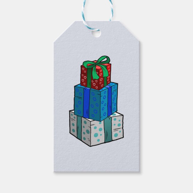 Etiqueta Para Presente Presentes de Natal Molhados (Frente)