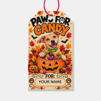 Etiqueta Para Presente Presentes Personalizados de Halloween para Cães Pa