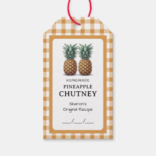 Etiqueta Para Presente Preserva de Chutney de Abacaxi