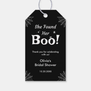 Etiqueta Para Presente Preta Ela Encontrou Seu Boo Chuveiro de Noiva de H