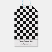 Preto e branco - quadrado colorido / padrão marcad