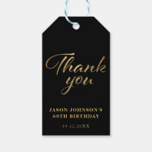 Preto e Dourado Obrigado