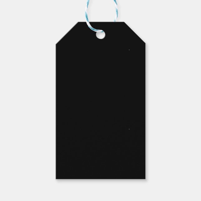 Etiqueta Para Presente Preto sólido (Frente)
