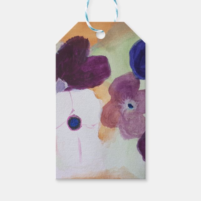 Etiqueta Para Presente Primavera Anemones (Frente)