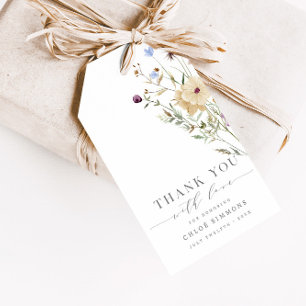 Etiqueta Para Presente Primavera Floral Baby in Bloom Chá de fraldas Obri