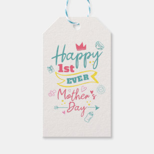 Etiqueta Para Presente Primeira Dia de as mães, 14 rua, mãe, linda