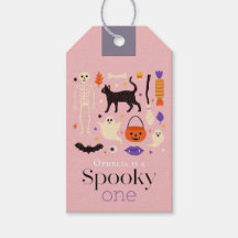 Primeiro aniversario Rosa Spooky One Halloween Mot