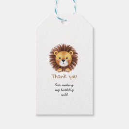 Etiqueta Para Presente Primeiro aniversario selvagem Safari