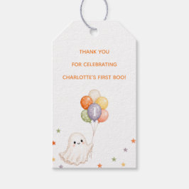 Etiqueta Para Presente Primeiro Boo Fantasma | Aniversário de um ano no H