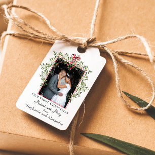 Etiqueta Para Presente Primeiro Natal Casados Foto de Visco Elegante