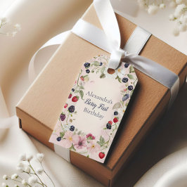 Etiqueta Para Presente Primeiro primeiro aniversario do Strawberry Berry