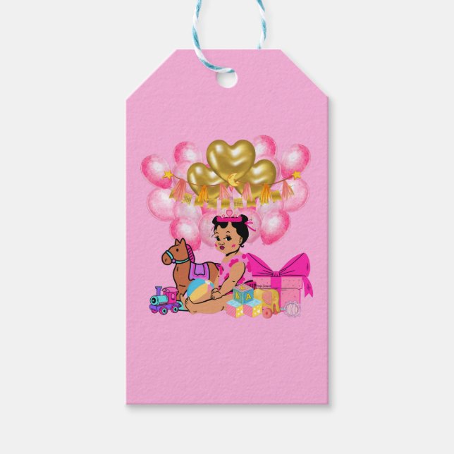 Etiqueta Para Presente Princesa a Rosa (Frente)