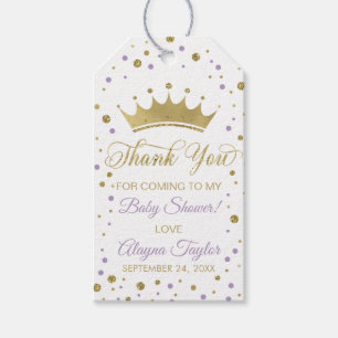 Etiqueta Para Presente Princesa Agradecimento Você Tag, roxo, brilho do