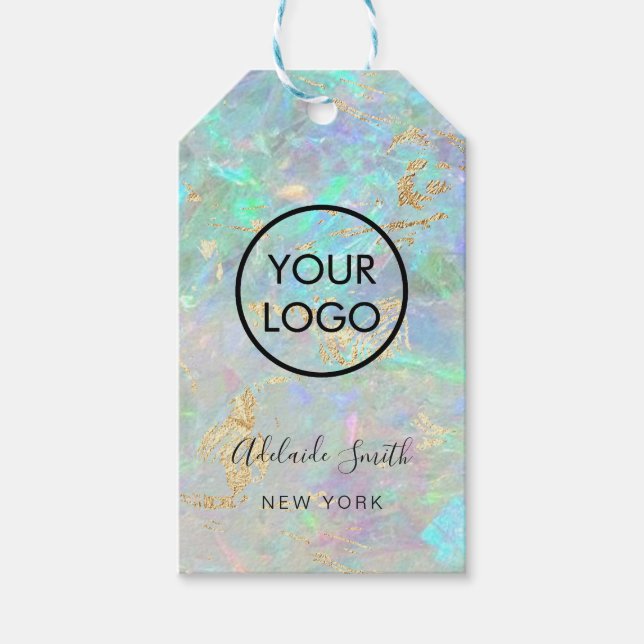 Etiqueta Para Presente produto de boutique opal de fundo (Frente)
