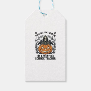 Etiqueta Para Presente Professor de Clima Halloween Sinistro Ceifador Abó