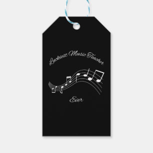 Etiqueta Para Presente Professor de Música Mais Feliz De Todos Os tempos