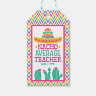 Etiqueta Para Presente Professor médio Engraçado Personalizado Cactus C