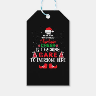 Etiqueta Para Presente Professores de cuidados de Natal, Professores Engr