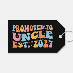 Etiqueta Para Presente Promovido a Tio Est 2027 Novo Tio