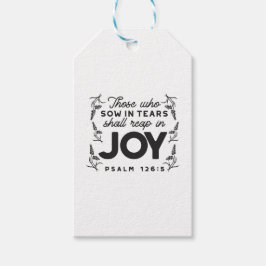 Etiqueta Para Presente Psalm 126:5 Scripture Typography – Reap in Joy