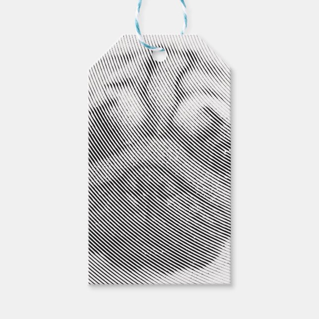 Etiqueta Para Presente Pug Face (Frente)