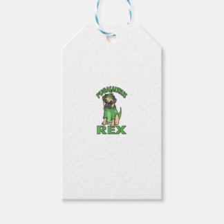Etiqueta Para Presente Pugasaurus Rex Cute Puglet Dino Pug Dinosaur Engra