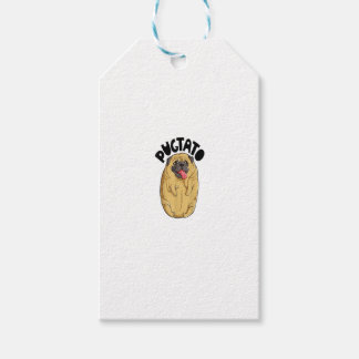 Etiqueta Para Presente Pugtato Pug Potato Camisa Cão Cachorro Soa Engraça