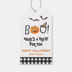 Etiqueta Para Presente Pumpkin BOO Cólvora Cachorro Feliz Dia das Bruxas