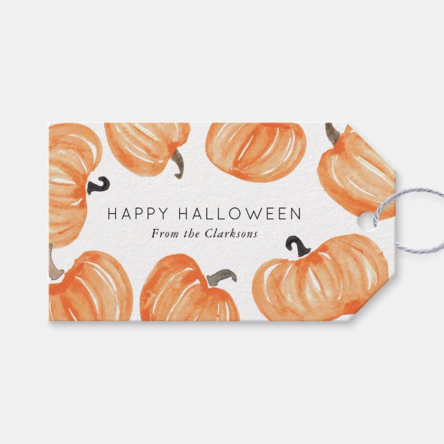 Etiqueta Para Presente Pumpkin Patch (Frente (horizontal))