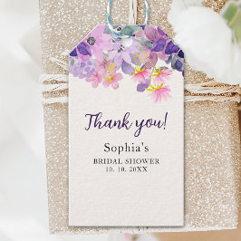 Etiqueta Para Presente Purple Wildflower Spring Bridal Shower Theme