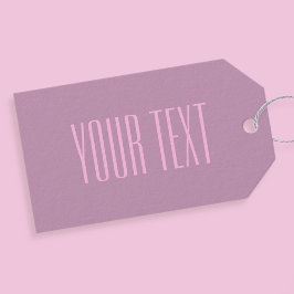 Etiqueta Para Presente Púrpura e Rosas claro de Pastel | Texto Editável M