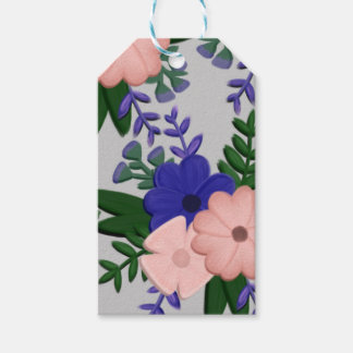 Etiqueta Para Presente Púrpura, pêssego, cinza, guardanapo de casamento v