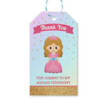 Purpurina Dourada Princesinha Aqiqah Fofa