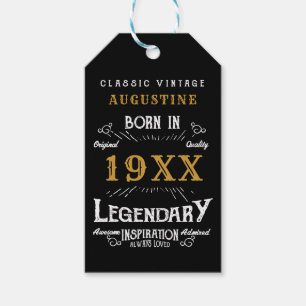 Etiqueta Para Presente Quadrado de aniversário de 40 anos personalizado