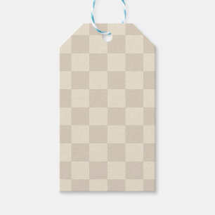Etiqueta Para Presente Quadro de controlo branco claro, castanho e esbran