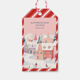 Etiqueta Para Presente Querida, está frio fora do chá de fraldas de inver