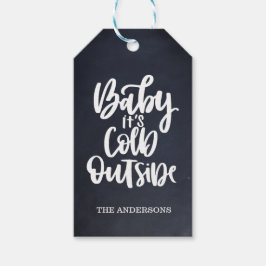 Etiqueta Para Presente Querida, está frio lá fora | Quadro | Azul poeiren