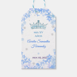Etiqueta Para Presente Quinceañera Inverno Mágico Lembrança