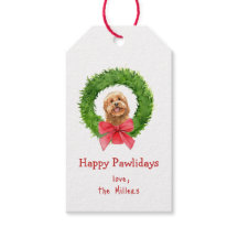 Rabisco de Ouro bonito e etiqueta de presente na c