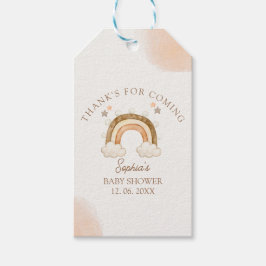 Etiqueta Para Presente Rainbow Boho Baby Shower 