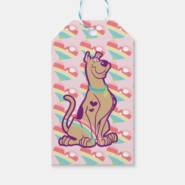 Etiqueta Para Presente Rainbow Scooby-Doo (Frente)