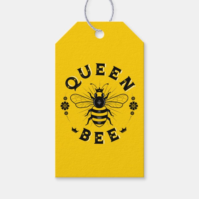 Etiqueta Para Presente Rainha Bee / Etiqueta de presente (Frente)